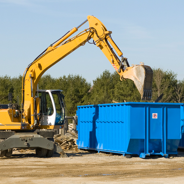 are there any restrictions on where a residential dumpster can be placed in Mendon Michigan